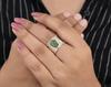 Solid 925 Sterling Silver Raw Peridot Gemstone Handmade Boho Designer Dainty Ring Women Jewelry