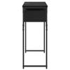 Console Table Black Oak Effect 75x30x75 Cm Wood Based Material