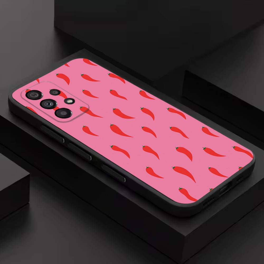 

Chili Art Red For Samsung S 26,25,24,23,22,30,21,10,9,Ultra,Plus,Lite,FE,4,5G Black Soft Case Phone Case SamsungS30ULTRA5G