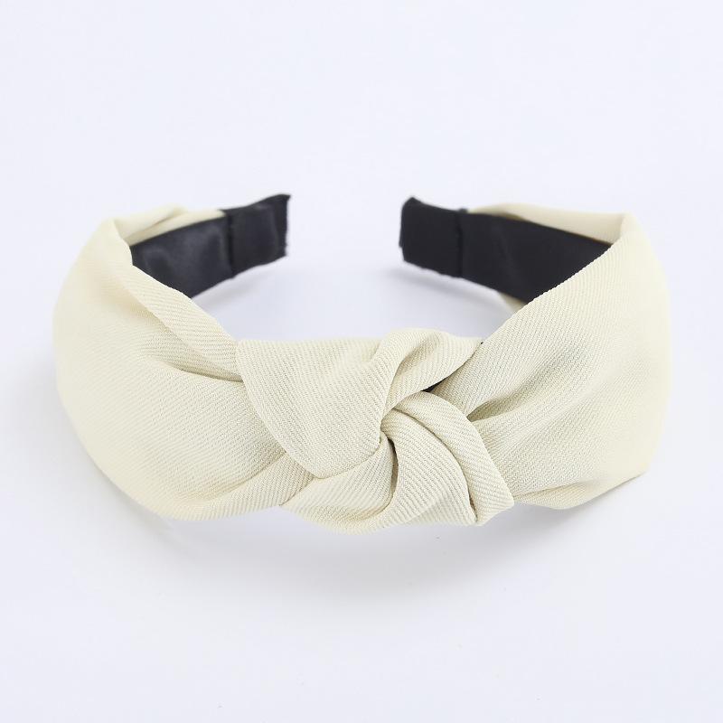 Minimalistische Damen Stirnbänder Einfarbiges Köpergewebe Geknotete Haarbänder für Damen Mädchen Lässig Einkaufen Reisen Kopfschmuck Accessoires