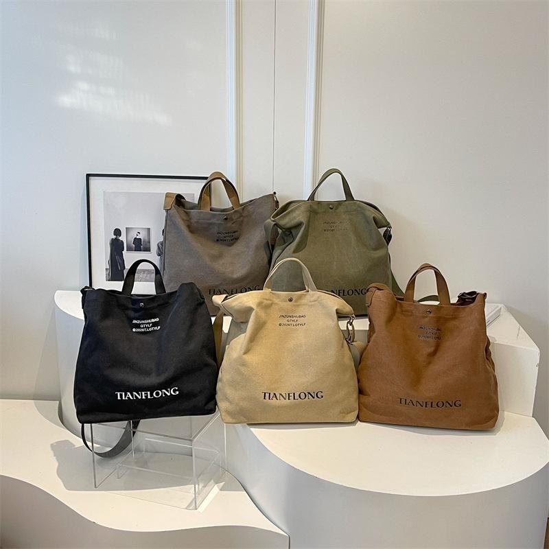 Geantă portabilă de pânză Geantă de umăr pentru navetă de mare capacitate Geantă de tip Crossbody Class pentru femei