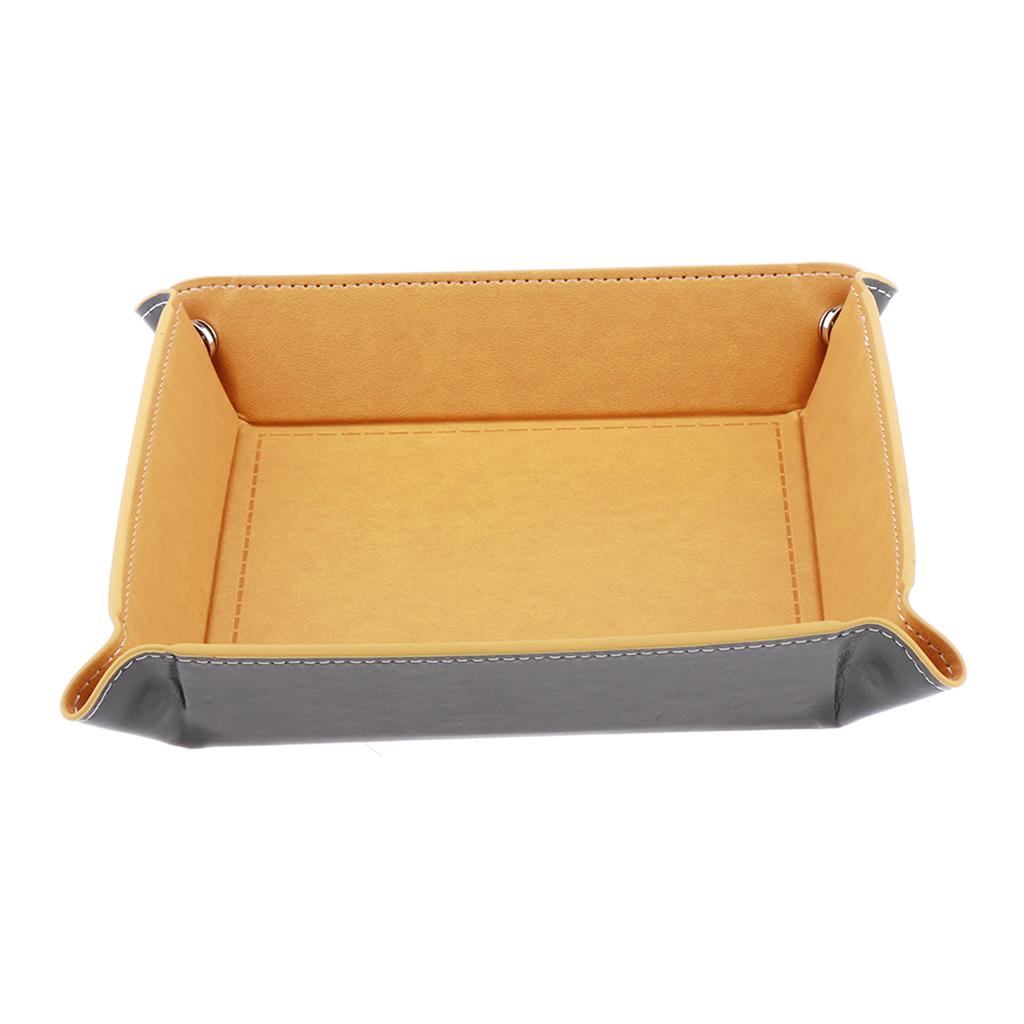 Tray PU Leather Rolling Tray Holder for Games Like RPG, DND, Drinking Bar Board Game Supplies