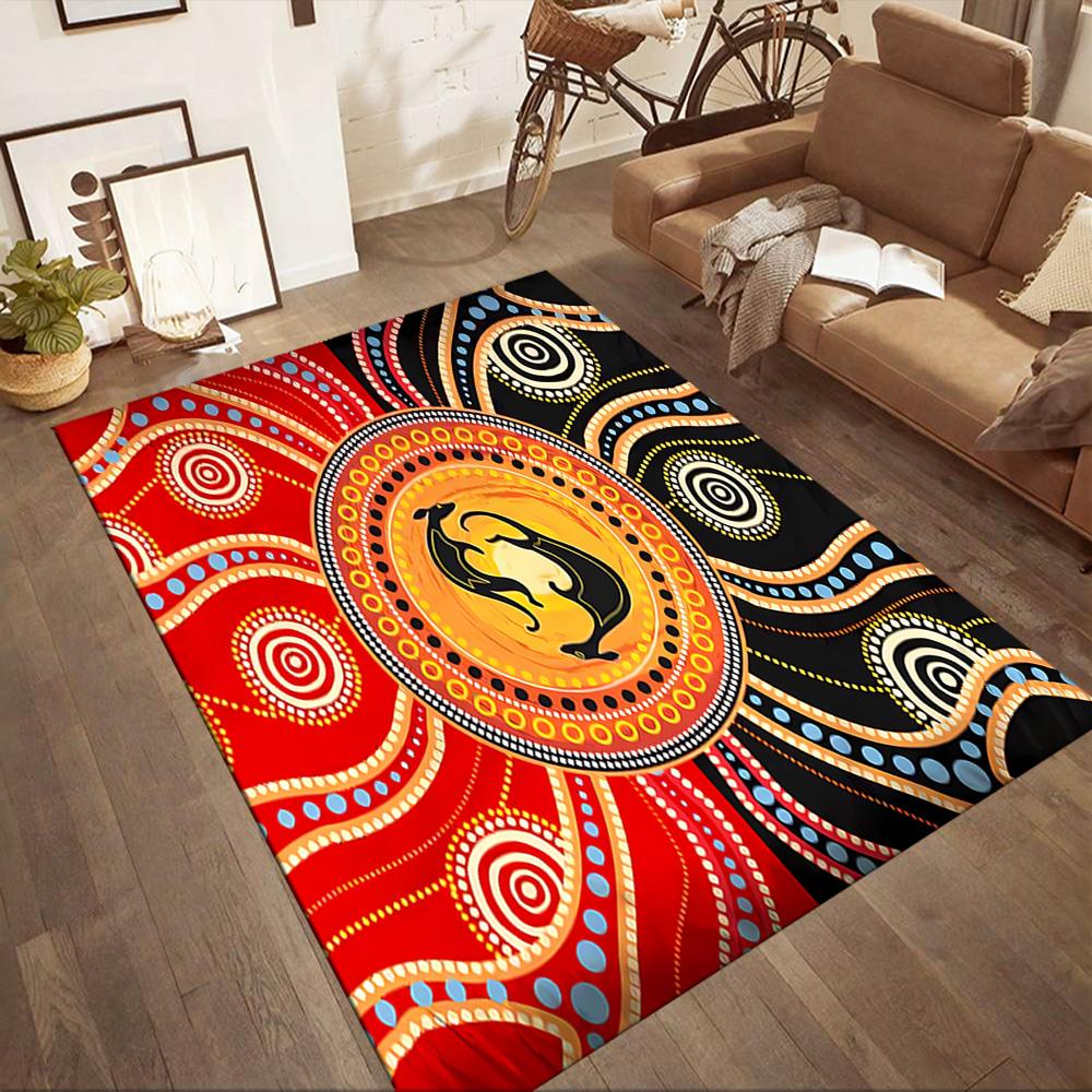 Australian Aboriginal Style 157 Carpet Perfect for Dormitory Study Room Game Room Foyer Anti-slip Rug Decorate Offices