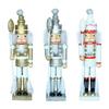 Wooden Nutcracker Soldier King Figures Winter Table Centerpiece Home Desktop