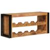 Wine Rack Brown 100 x 45 x 33 cm Solid Thick Mango Wood