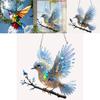 Niedliche Vogel Acryl Wanddekoration für Wohnzimmer und Garten Festliche Deko Geschenk