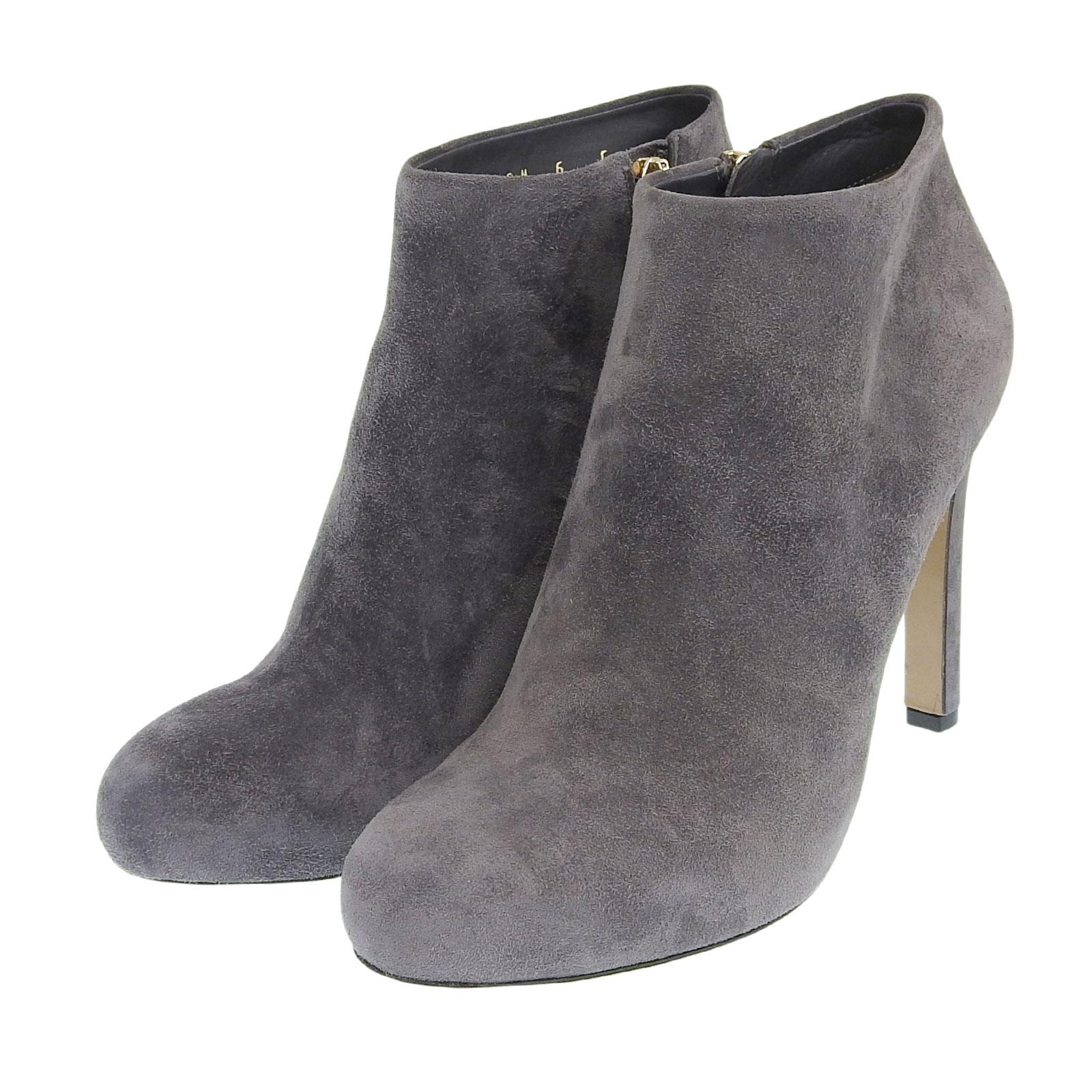 

Excellent Salvatore Ferragamo Ankle boots GOLIA gray Suede leather 6 DG73882 Used