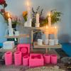 3D Cylinder Świecznik Silikonowy Forma Ręcznie Robione Formy Do Świeczników Tealight Mydło Glina Forma Do Tworzenia Dekoracji Weselnych Domu