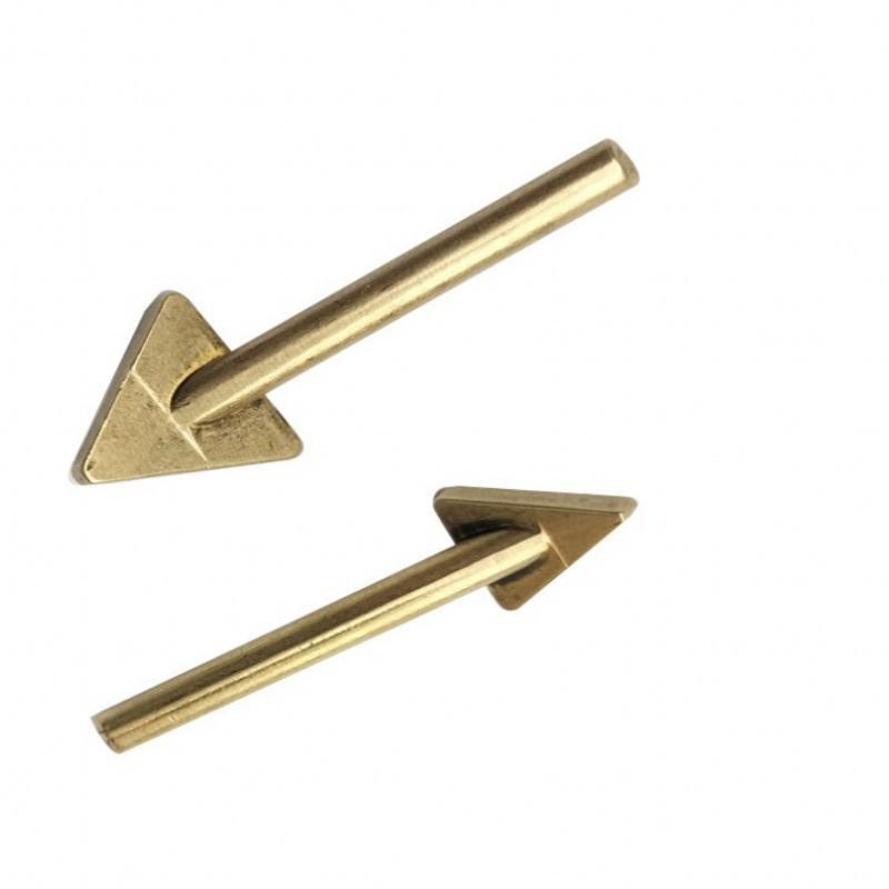 Triangular Copper Smoothing Head for Leather Repair and De-wrinkling.