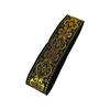 1.3 Inch Wide Jacquard Woven Fabric Ribbon Fringe Trim Flat Gold Gold Glitter Embroidery Ribbon Lace Accessories
