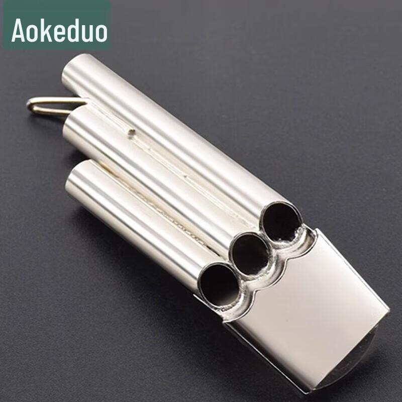 Aokeduo Stainless Steel Three-Tone Sports Whistle