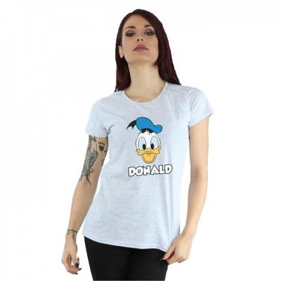 Womens/Ladies Donald Duck Face Cotton T-Shirt