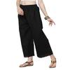 @ Loose Fit Cotton Palazzos Black Color With Elastic For Women Pack Of 2 Zr714-60%Off