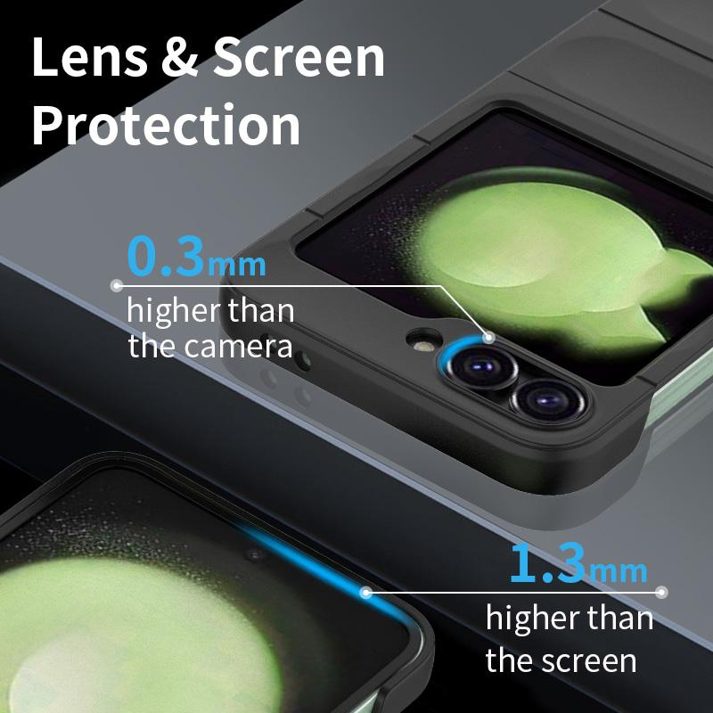 For Samsung Galaxy Z Flip6 Flip 6 5g Back Cover Phone Case Soft Liquid Silicone Anti-fall Shockproof Armor Protect Funda Coque