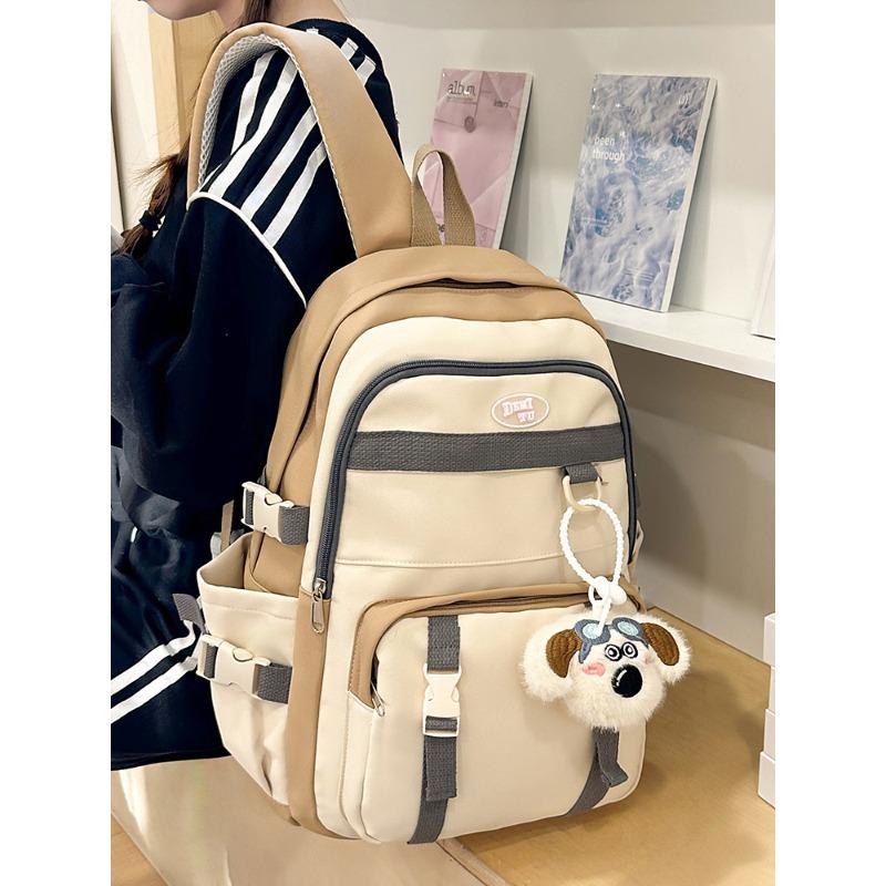 Retro tooling backpack new cute large capacity student class schoolbag casual backpack