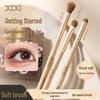 Xixi 3-Piece Eyeshadow Brush Set: Eye Detail, Blending, and Nose Contour Brushes for Makeup.