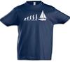 Sailing Evolution Boys Kids Boys T-Shirt Sailor Sailboat Sail Fun Sports Sport Darwin