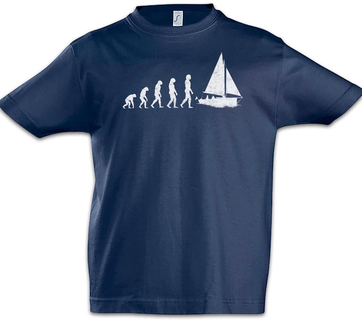 Sailing Evolution Boys kids boys T-Shirt Sailor Sailboat Sail Fun Sports Sport Darwin 150