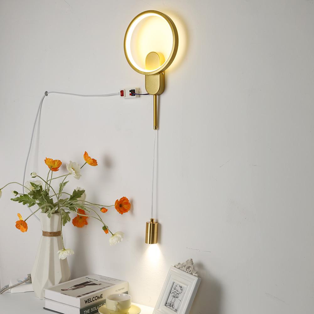 Nordic LED Pendant Light 3000k-6000k Mental with Lampshade Wall Mounted for Living Room Bedroom Dining Room for Indoor Lighting