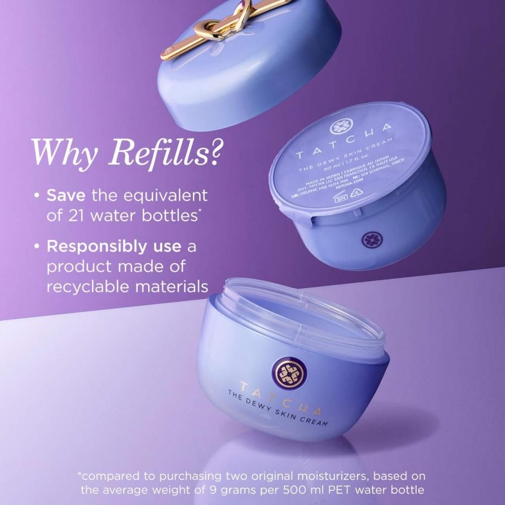 Tatcha The Dewy Skin Cream Aufpolsternde   Feuchtigkeitsspendende Feuchtigkeitscreme 1,7 Unzen