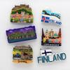 Copenhagen Prague Finland Spain Bullfighter Germany Refrigerator Sticker Fridge Magnets Gift World Tourism Refrigerator Sticker
