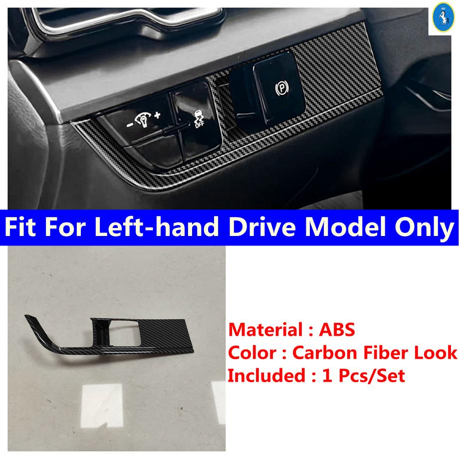 ABS Carbon Fiber Look Central Control Trument Decoration Strip Cover Trim For Kia Sportage NQ5 2024 Car Accessories