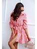 European and American Women's Long-Sleeve Tie-Waist Printed Shirt Dress