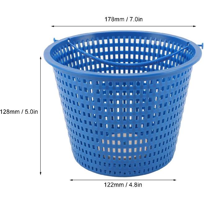 Buachois Pool Filter Basket, Pool Skimmer, 7 X 5 X 4.8in Plastic Skimmer Filter, Swimming Pool Cleans Basket with Handle for SPX1070E B9 R211100 Spas