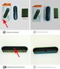 Hidden Press-Type Car Dashboard Phone Number Plate for Temporary Parking