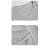 Autumn New Long Sleeve Irregular Waist T-Shirt Versatile Solid Color Slimming Elegant Women's Top