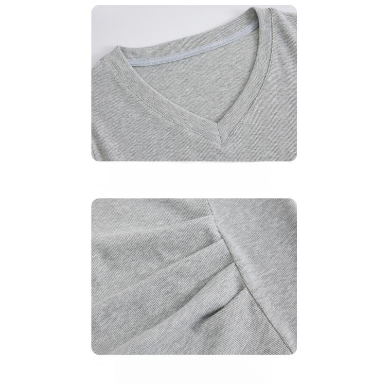 Autumn New Long Sleeve Irregular Waist T-Shirt Versatile Solid Color Slimming Elegant Women's Top