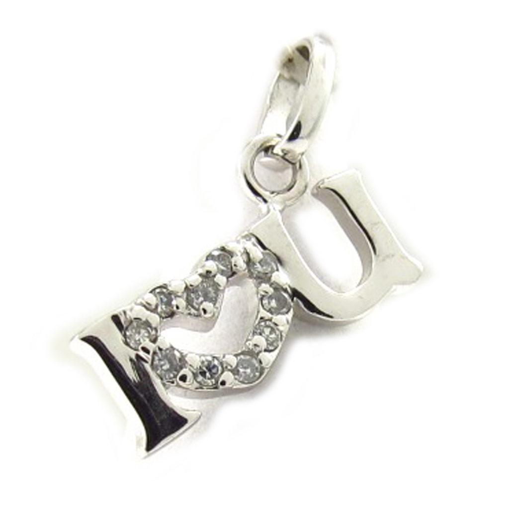Les Trésors De Lily [K6491] - Pendentif Argent 'Love' I love You