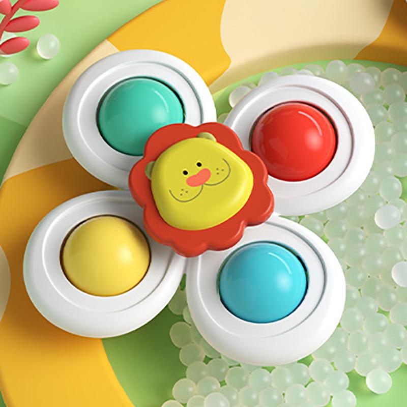 Baby High Chair Educational Spinner Toy, 0-1 Year, Suction Cup Attachment, Ages 6-12 Months