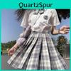 School Anime 3pcs Women Uniform Set Summer Jk Short Shirt Jacket With Skirts Suit