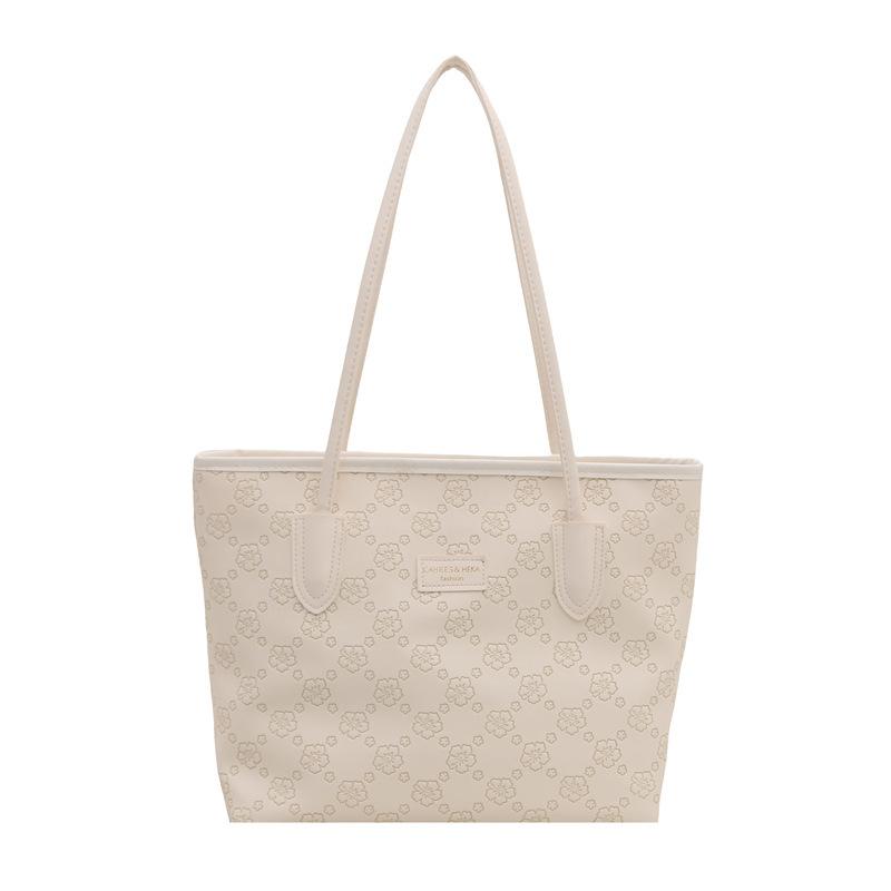 Fashion and popular spring women's 2025 new large-capacity tote bag fashionable shoulder underarm bag simple and versatile portable
