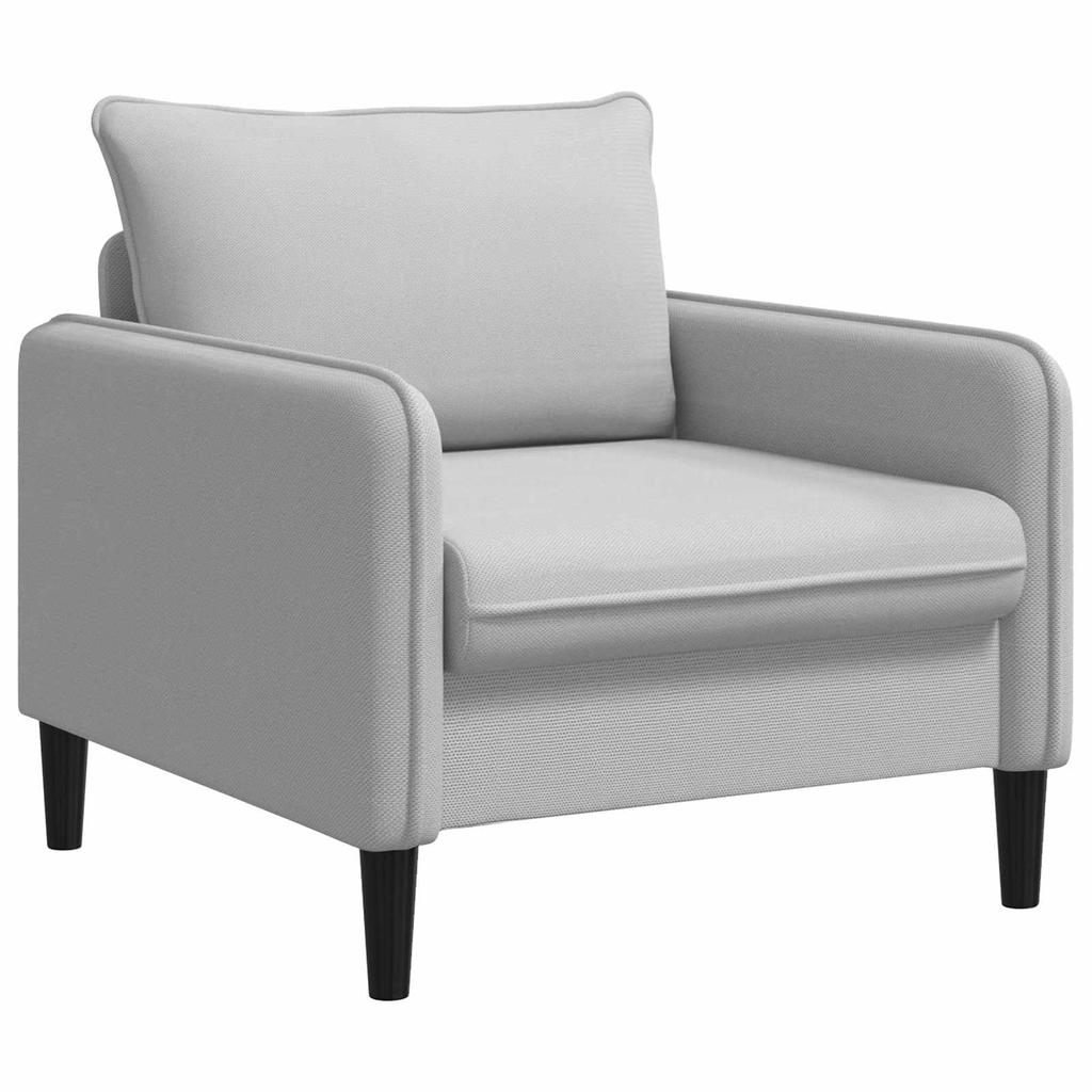 XL Armchair Light Gray Velvet