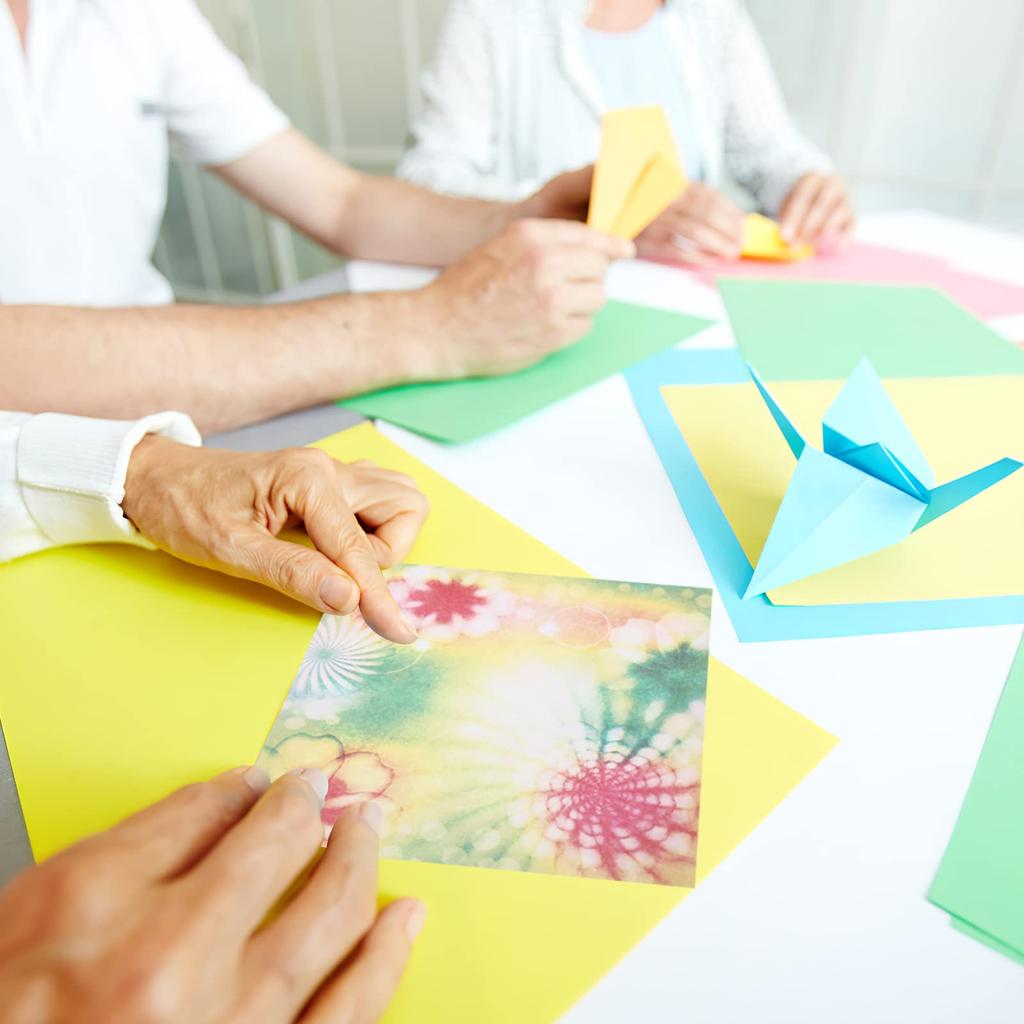 BESTOYARD Origami DIY Origami 100 Sheets Set Perfect for Making Paper and Paper, Double-Sided, Paper, Double-Sided Sheets, (Style 2) - Cranes, Crafts,