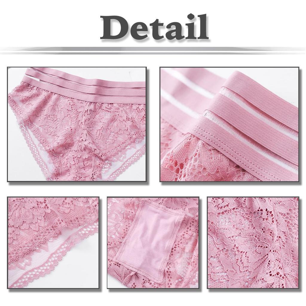 sexy lace cute for TT442 [White Fang] See-through shorts, underwear, lingerie, girly, women, (pink)