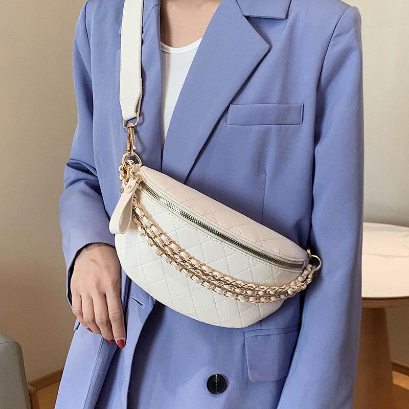 Bag Women's New High-end Texture Niche Summer Broadband Messenger Bag Breast Bag Fanny Pack