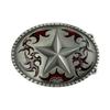 Replacement Belt Buckle Retro Star Metal Leather Craft Belt Buckle Photo Props Punk Belt Buckles for Men Women