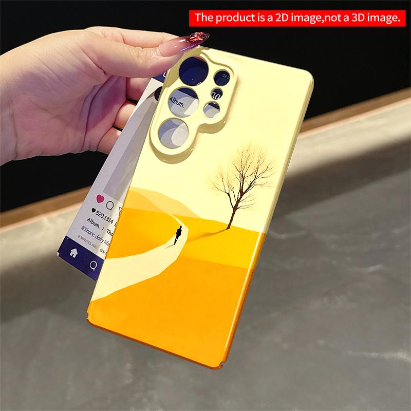 2DFlat Samsung Phone Case Solitary Path To Lone Tree Applicable To Galaxy S22 S23 S24 S25ULTRA S26 A12 A13 A14 A15 A16  A34 A35 A54 A55