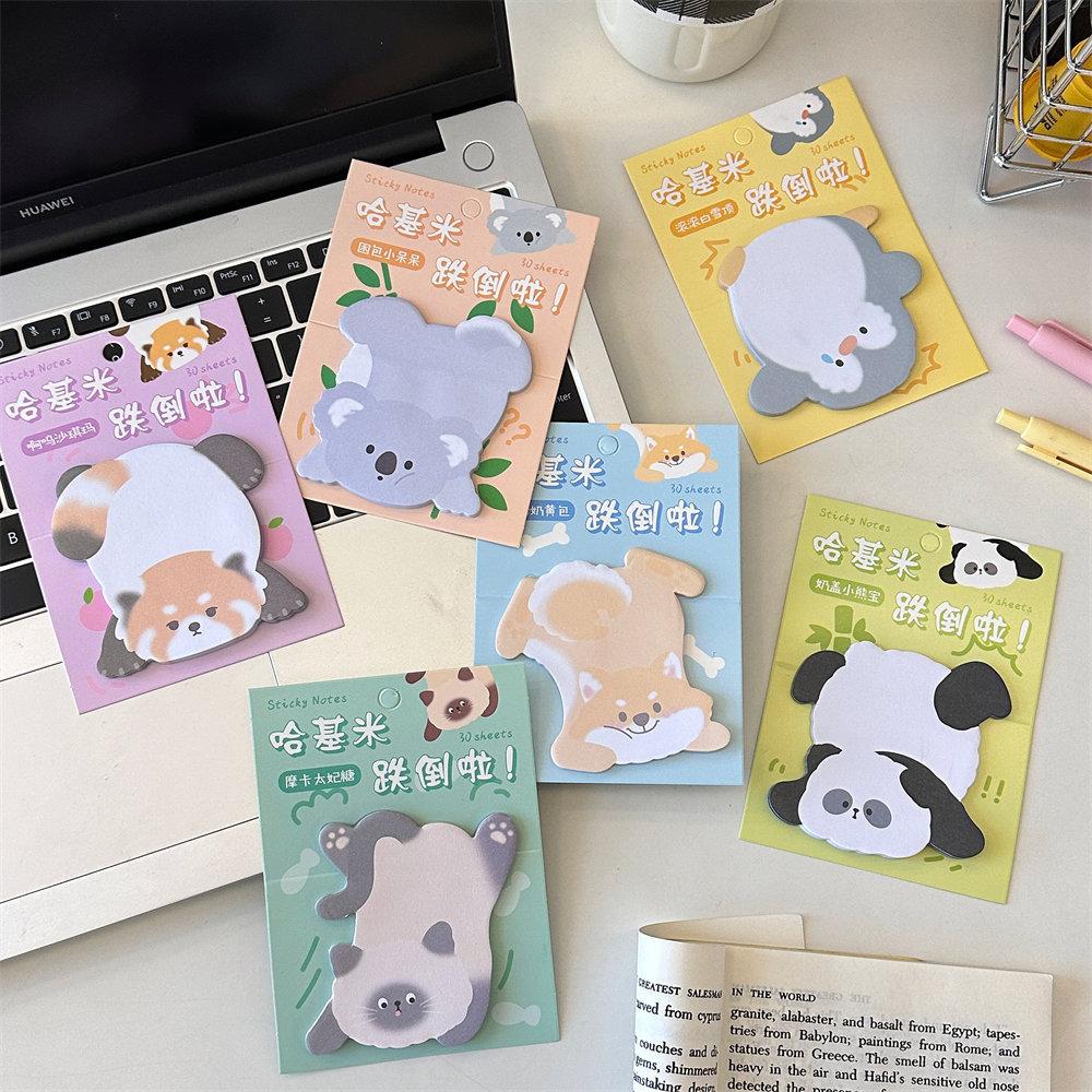1 Piece Lovely Animal Sticky Notes Memo Pad Paper School Supplies Planner Stickers Stationery