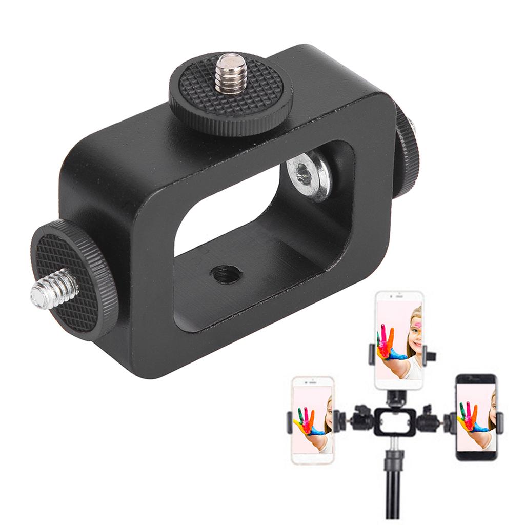 Multi Function Mobile Phone Clip Holder 3 Position Bracket for Live Broadcast Selfie for Camera Phones