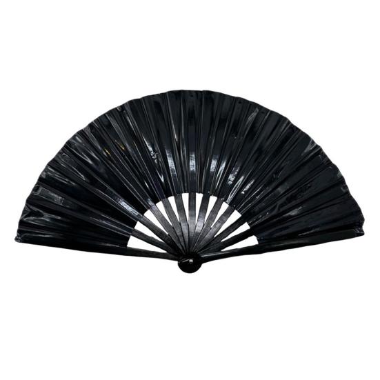 Yousheng Colorful Kung Fu Fan Holographic Foldable PVC Fan Ergonomic Handle Smooth Opening Closing Performance Fan Folk Craft Fan