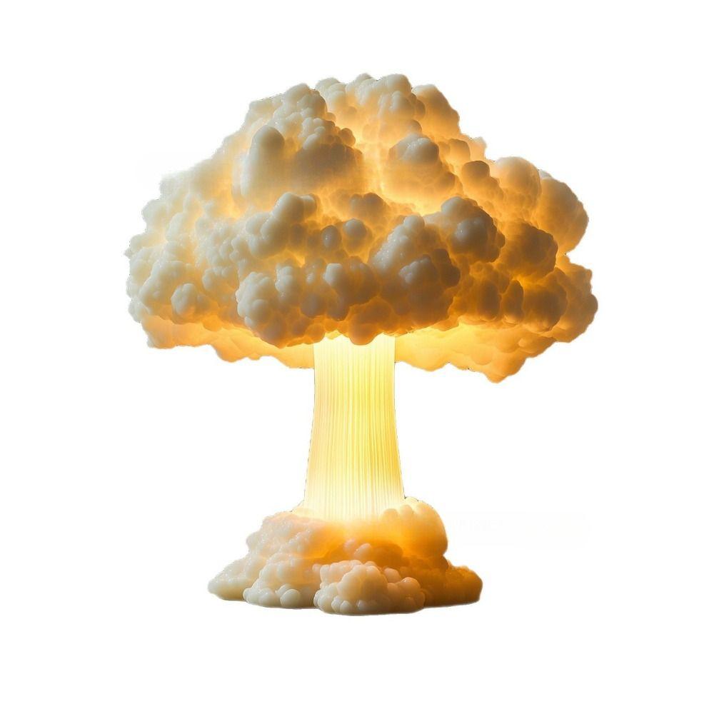 Mushroom Cloud Design Mushroom Cloud Lamp Compact Night Light Visual Impact Table Lamp  Decoration