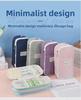 Macaron Colorblock Large Capacity Art Student Pencil Case - Double Layer Oxford Cloth Paintbrush Storage Bag