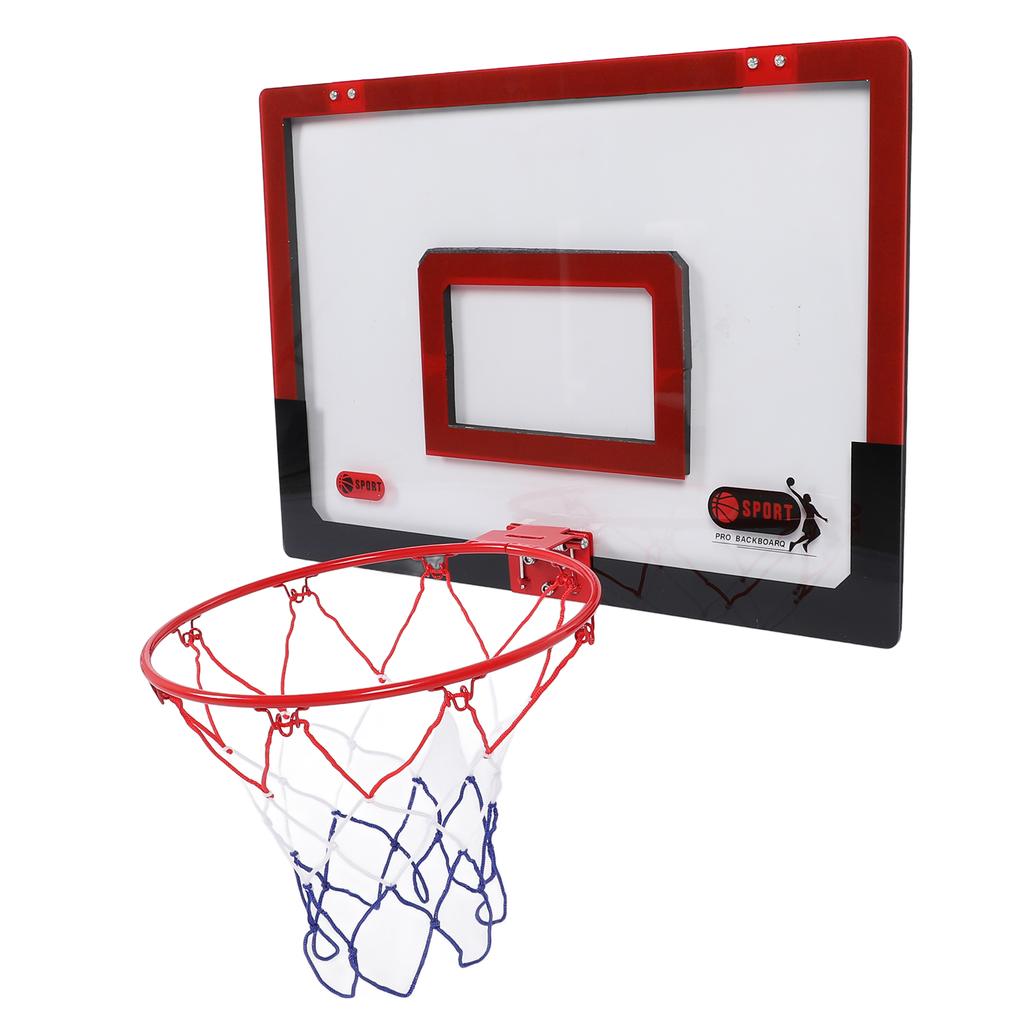 Indoor Basketball Hoop Set for Kids with Complete Accessories Foldable Hanging Spring Frame Wall