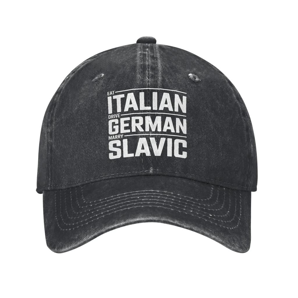 Eat Italian Drive GerUnisex Marry Slavic Merch Baseball Caps Unisex Fashion  Hats Cap Adjustable Trucker Hat