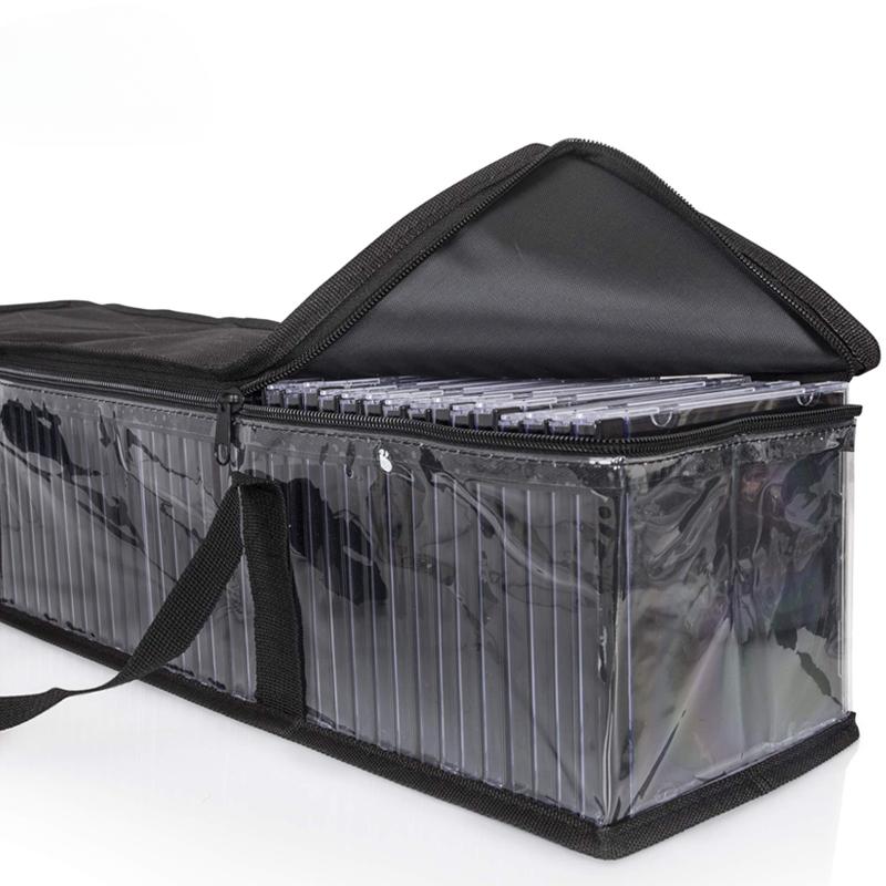 1 Stück Groß Transparent Aufbewahrungshalter Einfacher Reißverschluss Tragetasche Organizer Comicbuch Aufbewahrungstasche Transparent Sammlung