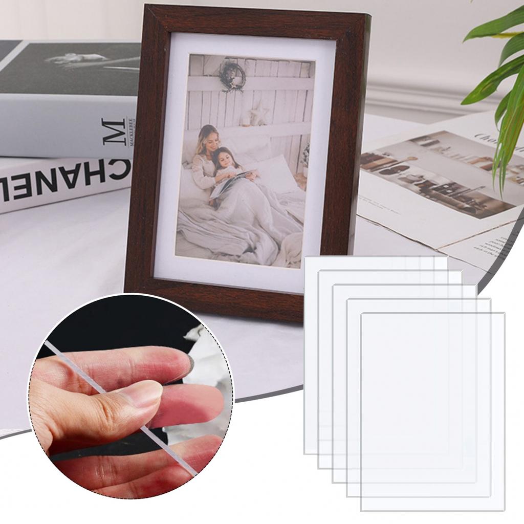 5 KS Akrylové desky na rámečky na obrazy Průhledný akryl DIY projekty